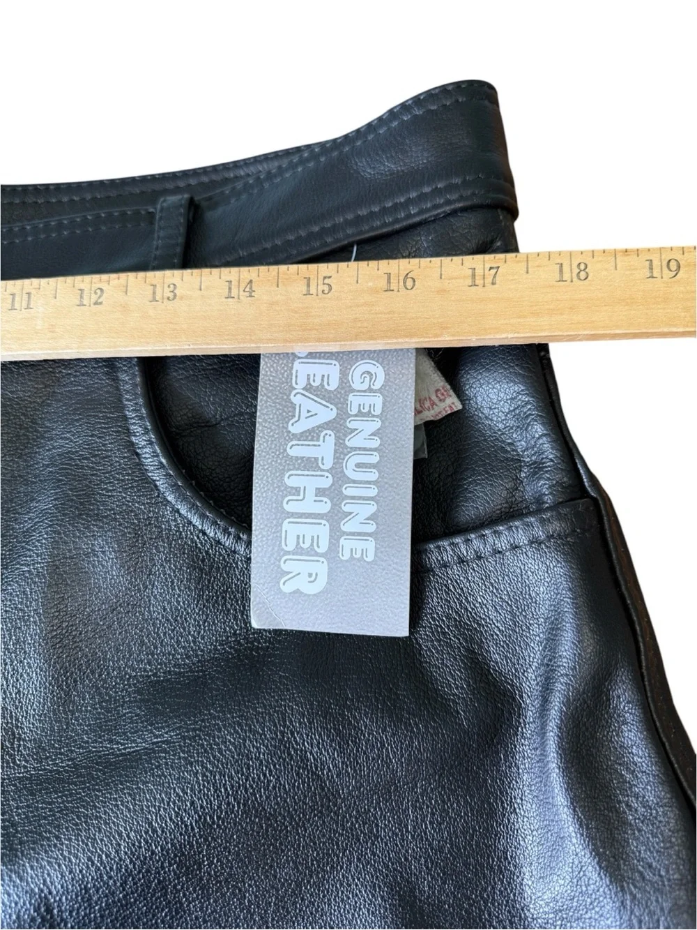 XELEMENT Advanced Motocycle Gear Black Leather Motorcycle Pants 34x28